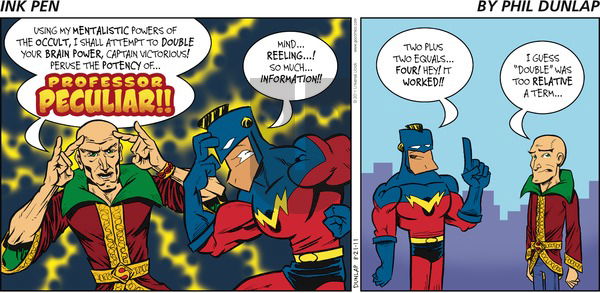 Ink Pen on Sunday August 21, 2011 Comic Strip
