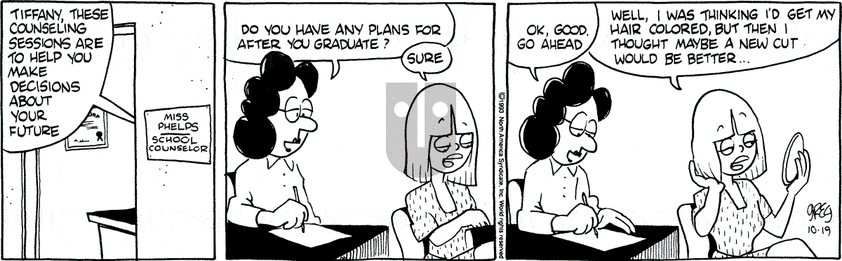 Luann - Tuesday October 19, 1993 Comic Strip