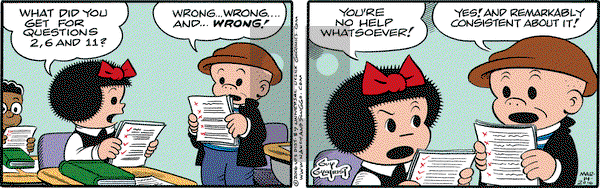 Nancy on Monday March 14, 2016 Comic Strip