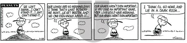 Peanuts on Friday July 28, 1967 Comic Strip