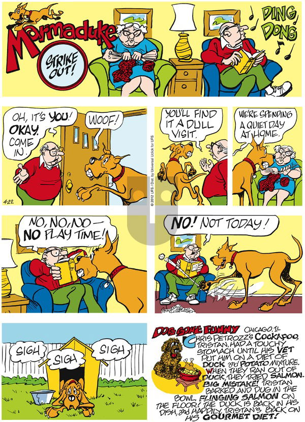 Marmaduke on Sunday April 22, 2012 Comic Strip