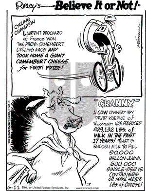 Ripley's Believe It or Not on Wednesday June 11, 2003 Comic Strip