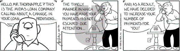 The Born Loser on Friday October 16, 1998 Comic Strip