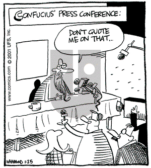 Reality Check on Thursday January 25, 2001 Comic Strip