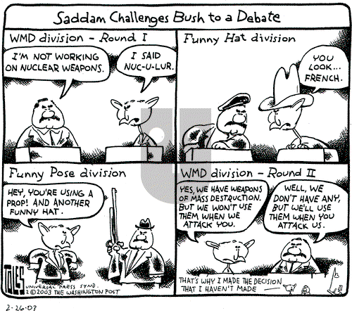 Tom Toles on Sunday May 18, 2003 Comic Strip