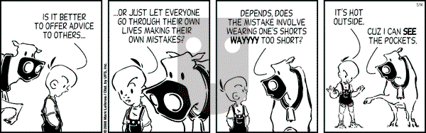 Cow and Boy Classics on Wednesday May 14, 2008 Comic Strip