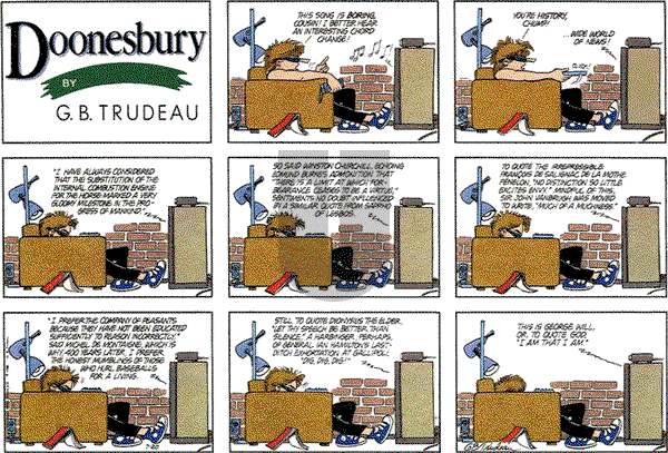 Doonesbury on Sunday July 20, 1986 Comic Strip