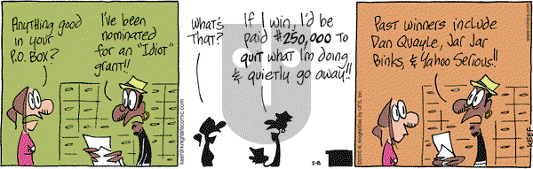 The Knight Life on Monday February 8, 2010 Comic Strip