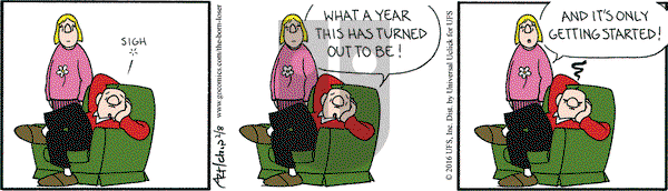 The Born Loser on Monday February 8, 2016 Comic Strip