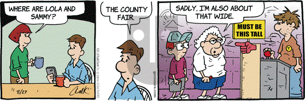 Lola on Monday August 27, 2018 Comic Strip