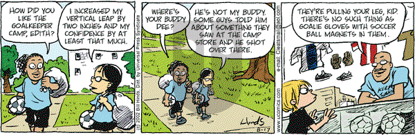 Cleats on Saturday August 17, 2002 Comic Strip