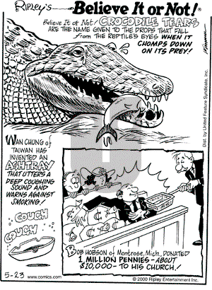 Ripley's Believe It or Not on Tuesday May 23, 2000 Comic Strip