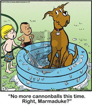 Marmaduke on Monday March 29, 2021 Comic Strip