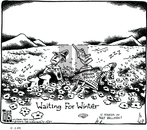 Tom Toles on Tuesday November 3, 2009 Comic Strip