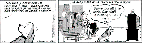 Fred Basset on Tuesday June 18, 2002 Comic Strip