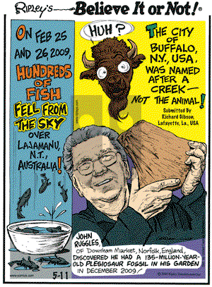 Ripley's Believe It or Not on Tuesday May 11, 2010 Comic Strip