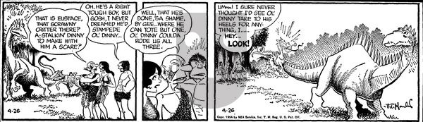 Alley Oop on Monday April 26, 1954 Comic Strip