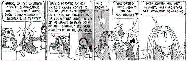 Cathy Classics on Monday June 2, 1997 Comic Strip