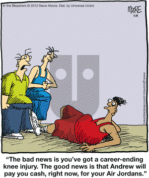 In the Bleachers on Thursday March 8, 2012 Comic Strip