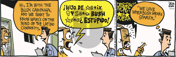 La Cucaracha on Saturday October 16, 2004 Comic Strip