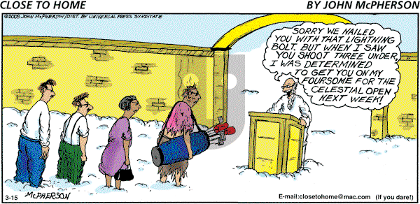 Close to Home on Sunday March 15, 2009 Comic Strip