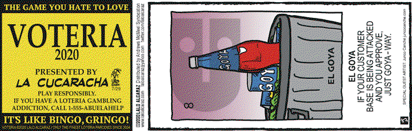 La Cucaracha on Wednesday July 29, 2020 Comic Strip