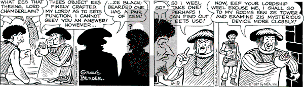 Alley Oop on Wednesday November 25, 1998 Comic Strip