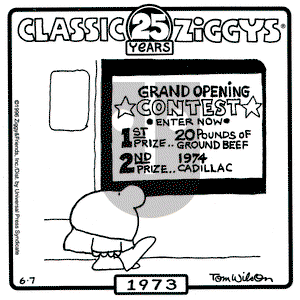 Ziggy on Friday June 7, 1996 Comic Strip