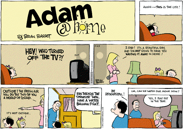 Adam@Home on Sunday July 22, 2001 Comic Strip