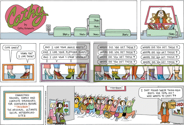 Cathy Classics - Sunday October 4, 2009 Comic Strip