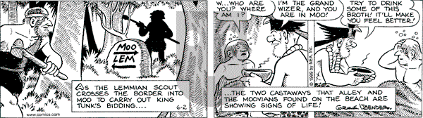 Alley Oop on Wednesday June 2, 1999 Comic Strip