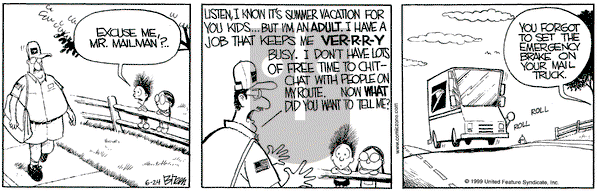 Grand Avenue on Thursday June 24, 1999 Comic Strip