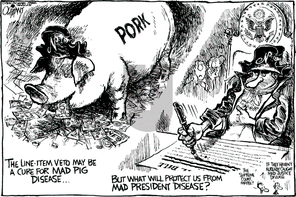 Pat Oliphant - Wednesday April 10, 1996 Comic Strip