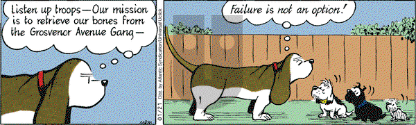 Fred Basset on Thursday January 21, 2010 Comic Strip