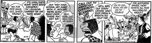 Alley Oop on Friday December 24, 1954 Comic Strip