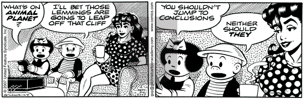Nancy on Monday September 24, 2007 Comic Strip