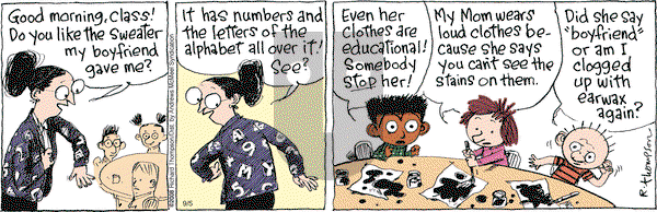 Cul de Sac on Tuesday September 5, 2017 Comic Strip