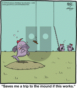 In the Bleachers on Saturday April 28, 2018 Comic Strip