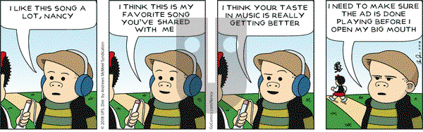 Nancy - Thursday November 15, 2018 Comic Strip