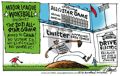 Henry Payne on Wednesday April 7, 2021 Comic Strip