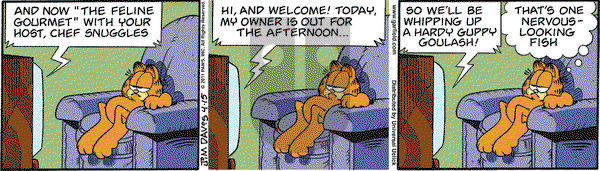 Garfield on Friday April 15, 2011 Comic Strip