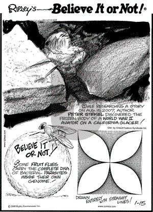 Ripley's Believe It or Not on Tuesday January 15, 2008 Comic Strip