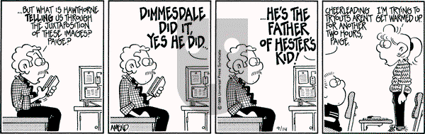 FoxTrot on Thursday September 14, 1989 Comic Strip