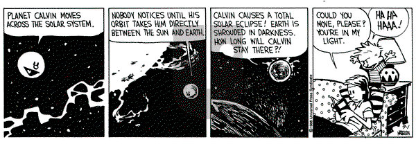 Calvin and Hobbes on Thursday September 1, 1988 Comic Strip