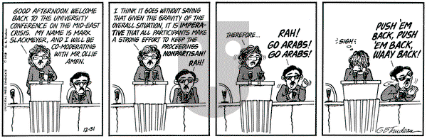 Doonesbury on Monday December 31, 1973 Comic Strip