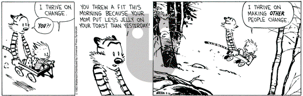 Calvin and Hobbes on Friday April 16, 1993 Comic Strip