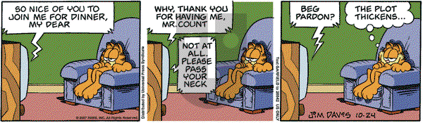 Garfield on Wednesday October 24, 2007 Comic Strip