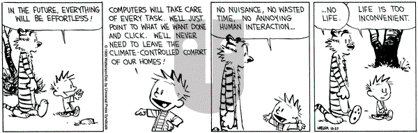 Calvin and Hobbes on Friday October 27, 1995 Comic Strip