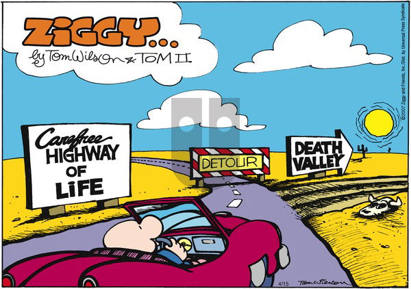 Ziggy on Sunday April 15, 2007 Comic Strip