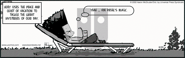 The Boondocks on Thursday August 29, 2002 Comic Strip